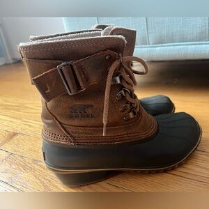 Sorel Brown and Black Waterproof Boots